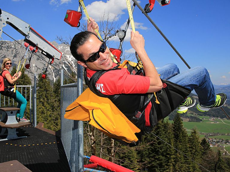 Abenteuerpark Gröbming mit der Zipline