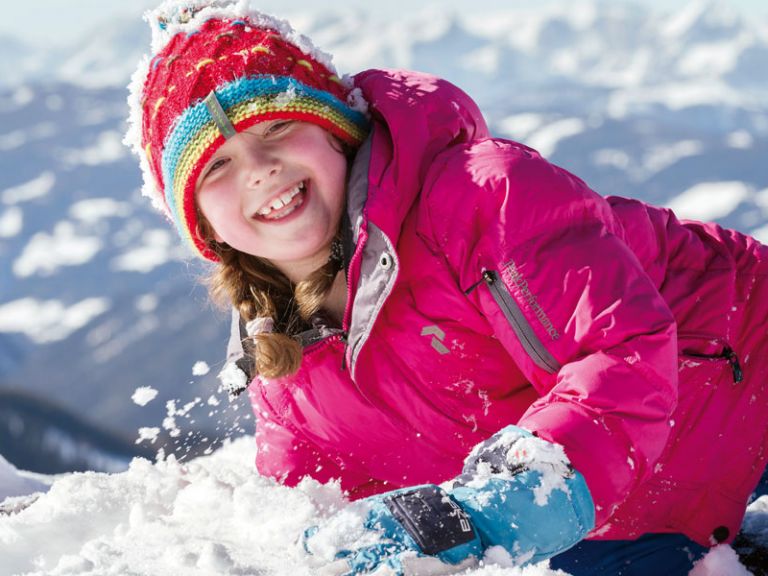 Schneespaß im Winter in Österreich